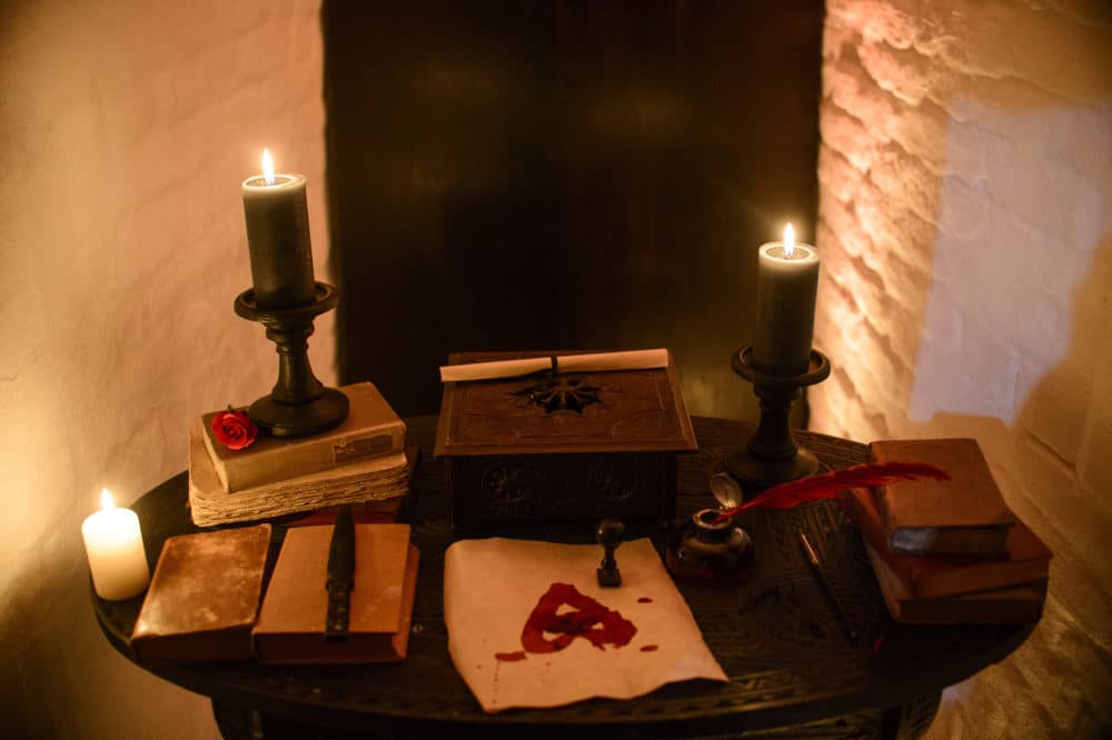 Candles and books are arranged on a table in Bran Castle, in Bran, Romania. It's popularly known as Dracula’s castle because of its connection to the cruel real-life prince Vlad the Impaler, who inspired the legend of Dracula. (Andreea Alexandru/AP)