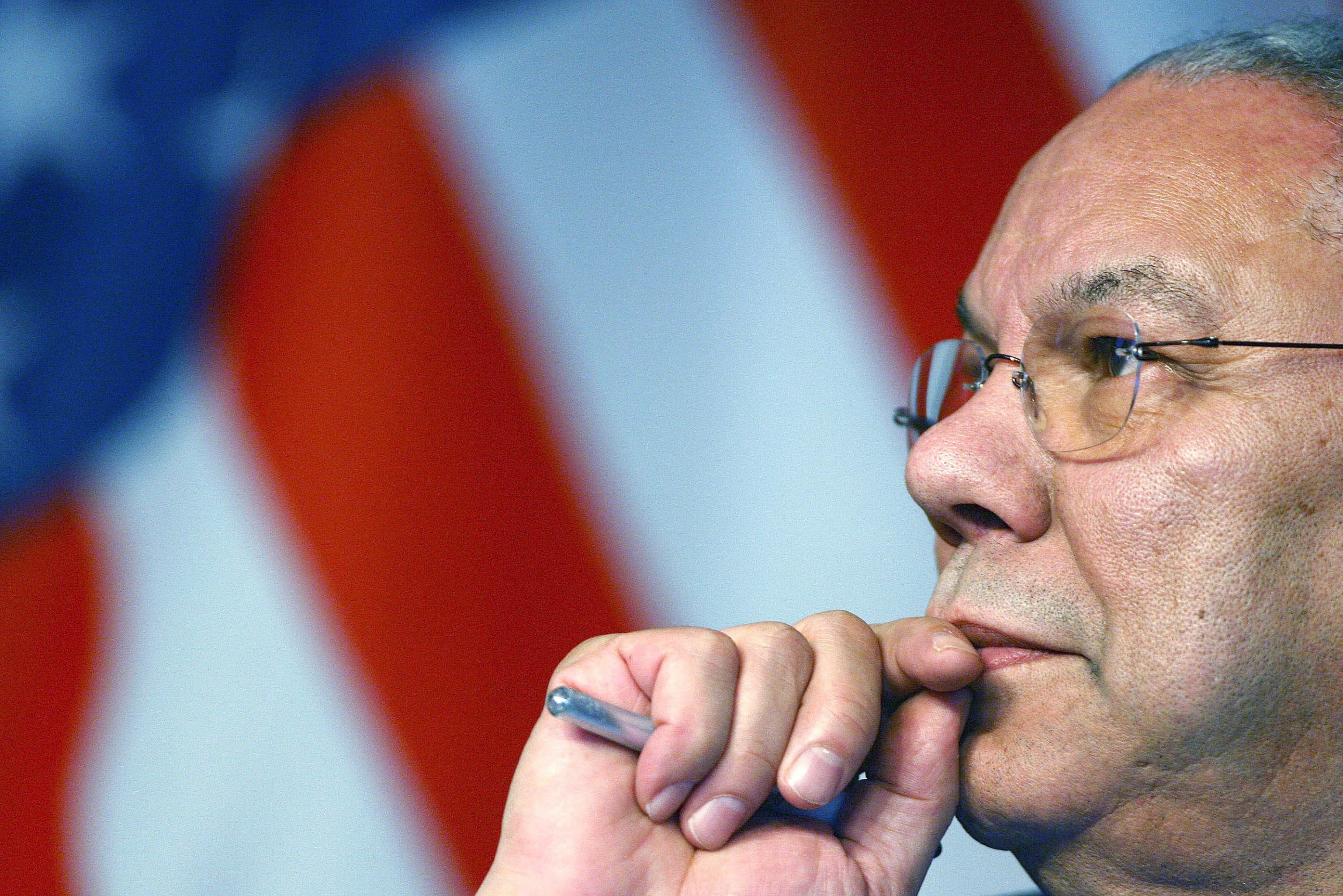 Former Secretary of State Colin Powell. (AP Photo/Vincent Michel)