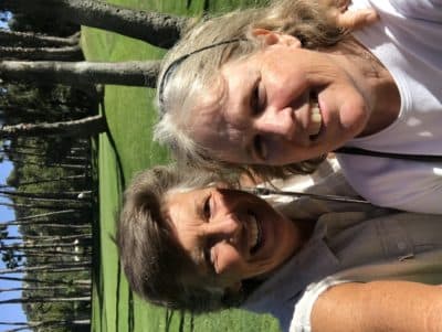 The author and her wife at the Weddington golf course in Los Angeles, Calif. (Courtesy Anne Gardner)