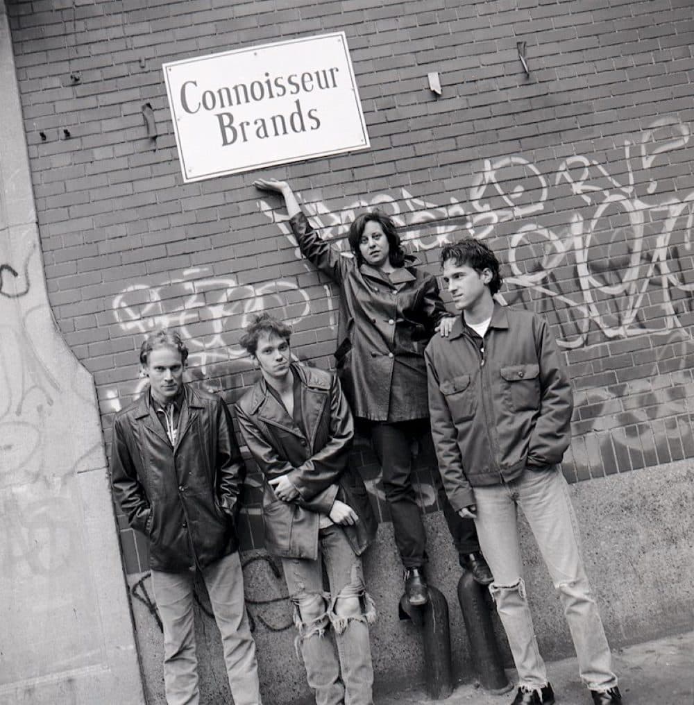 Thalia Zedek, second from right, with members of the band Come. (Courtesy Mark C)