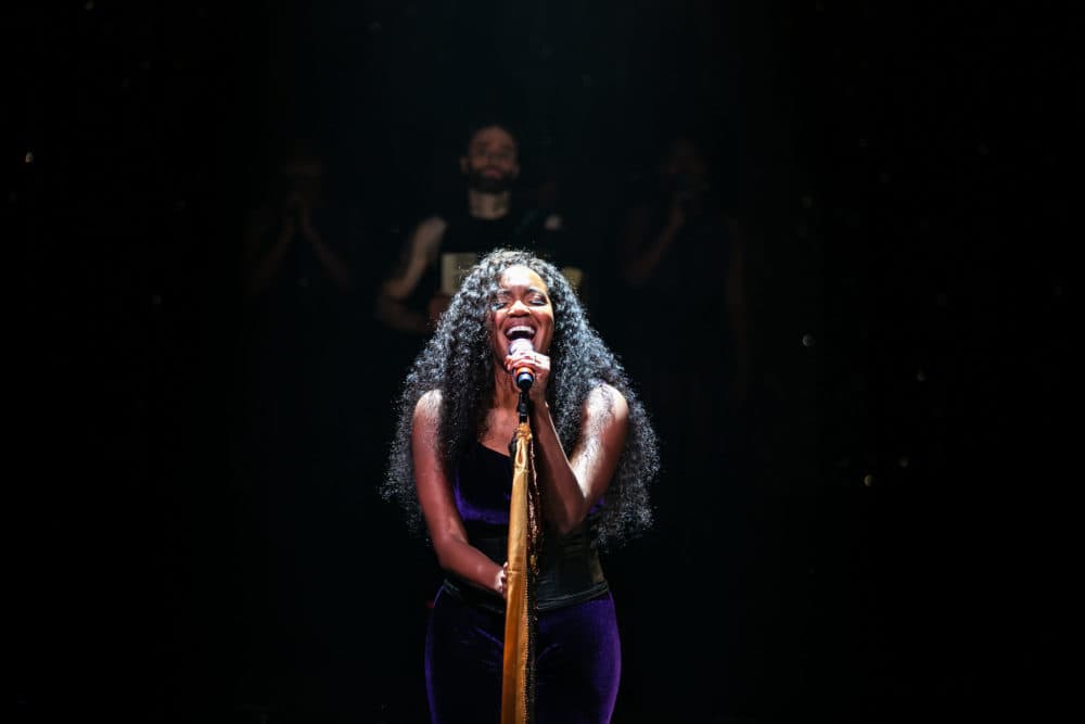 Whitney White in &quot;Macbeth in Stride&quot; at the American Repertory Theater. (Courtesy Lauren Miller)