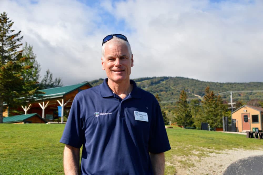 Mike Solimano says Killington and Pico typically ramp up from about 500 employees during the summer to 2,000 mid-winter. With Vermont's 3% unemployment rate and a severe worker shortage, he says the coming winter season will be a challenge. (Nina Keck/VPR)