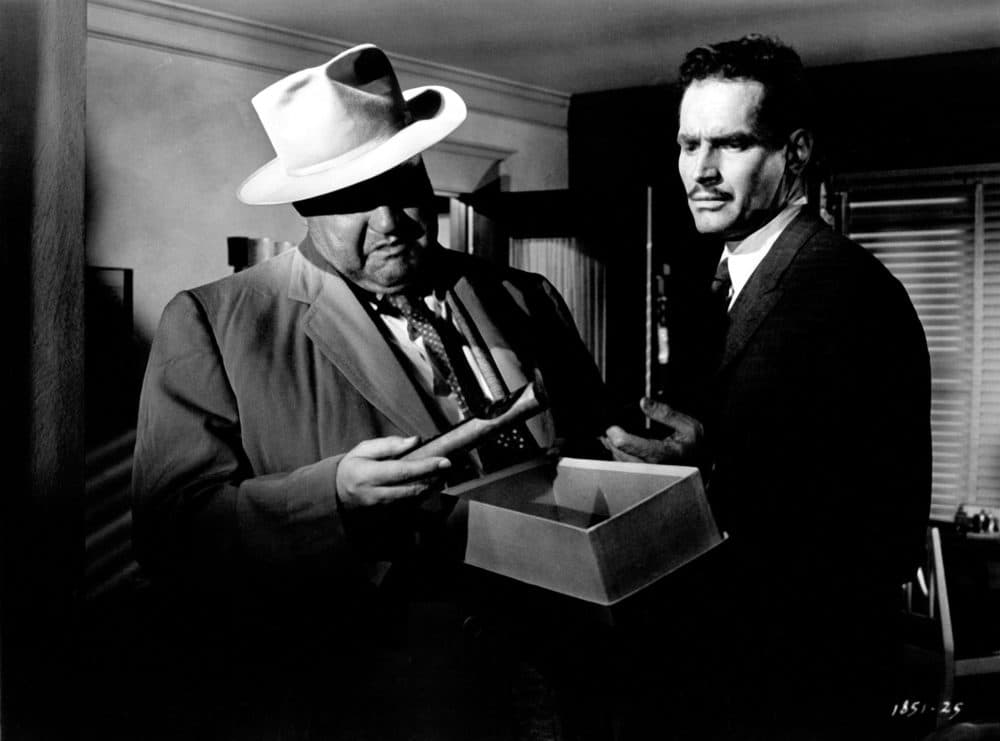 From left, Orson Welles and Charleston Heston in the 1958 film &quot;Touch of Evil.&quot; (Courtesy Universal Studios/Photofest)