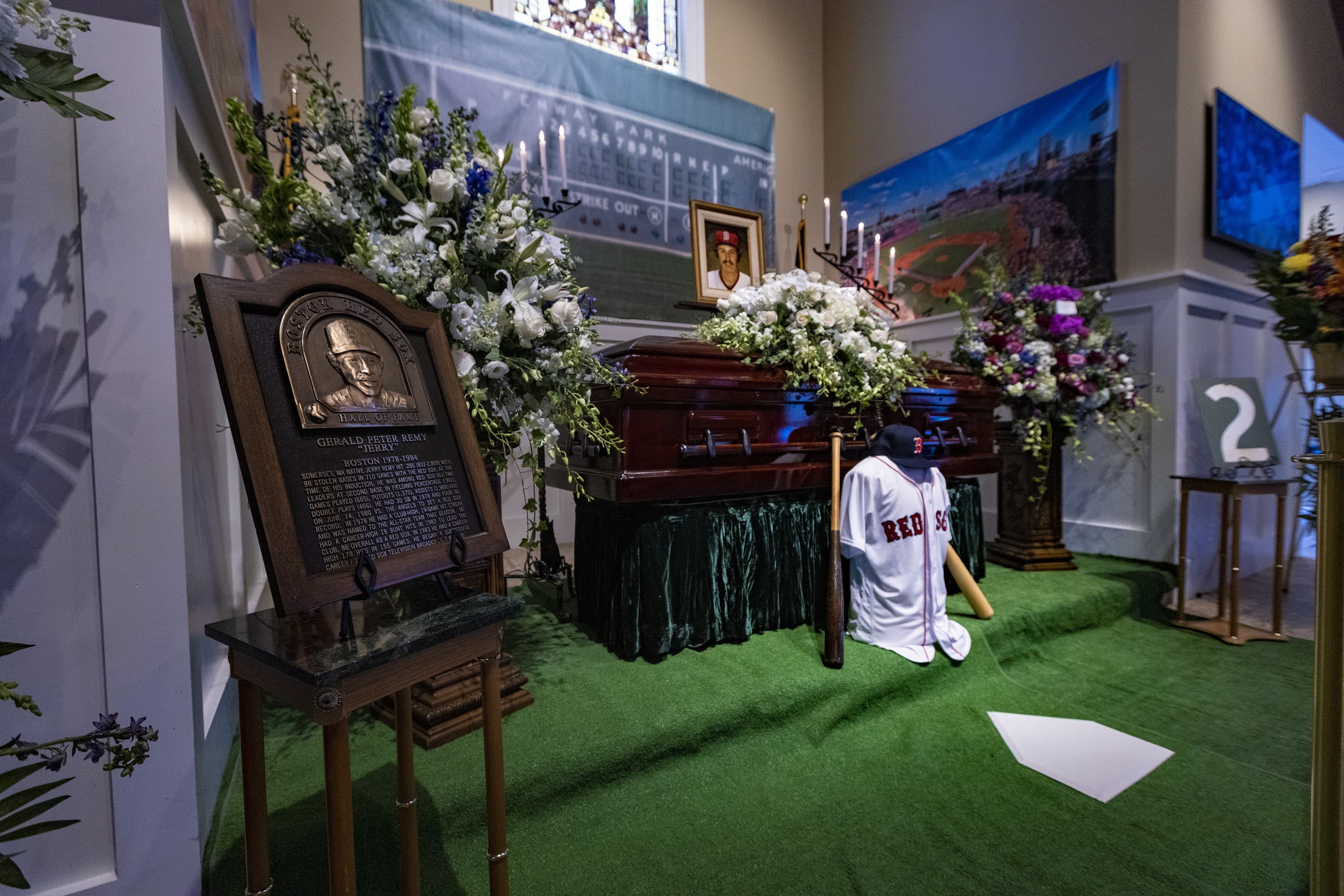 Mourners, fans pay their respects to Jerry Remy, a Red Sox Hall of Famer  and broadcaster