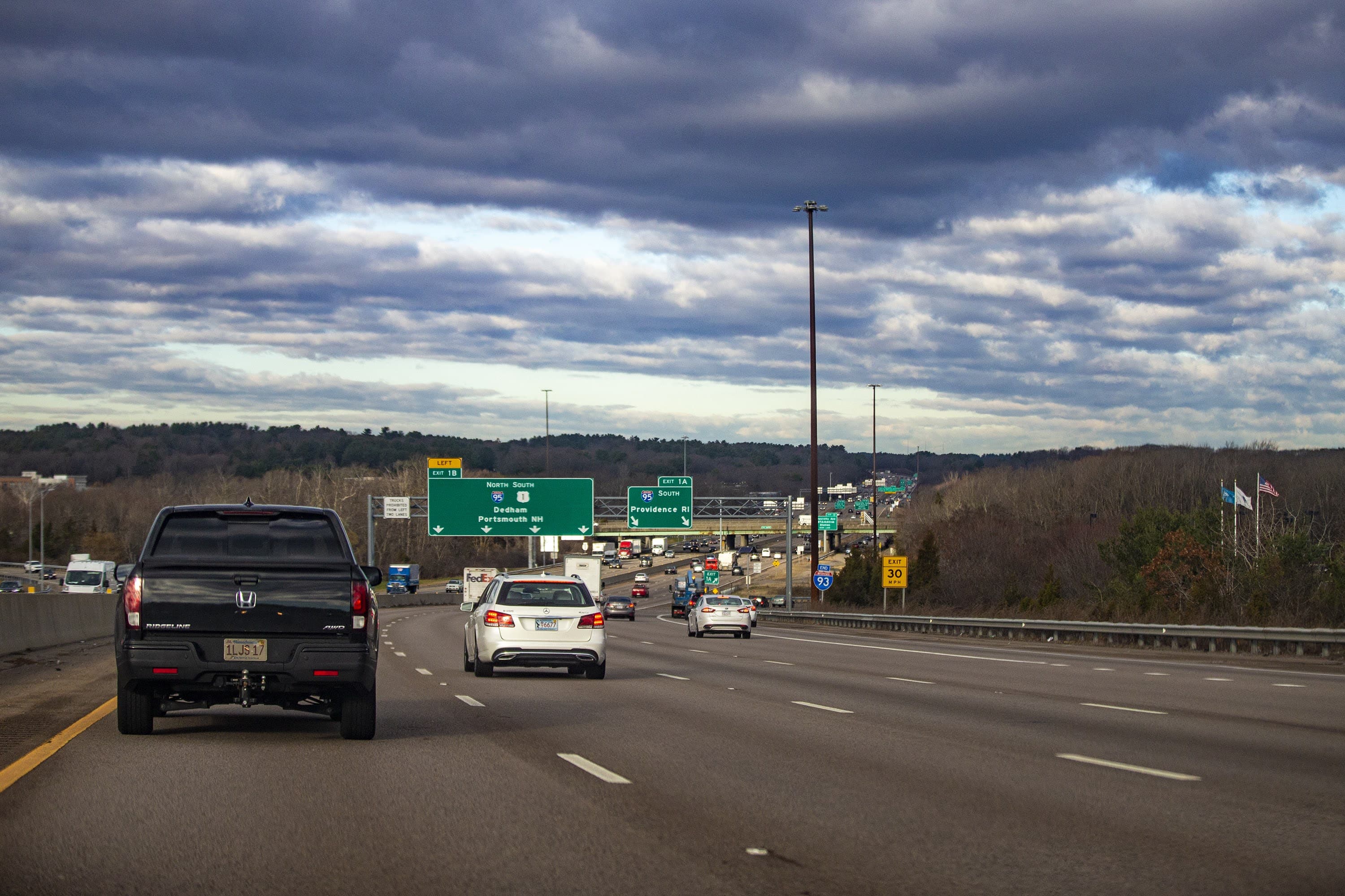 Sorry, if you're traveling for Thanksgiving, the traffic probably won't look like this. (Jesse Costa/WBUR)