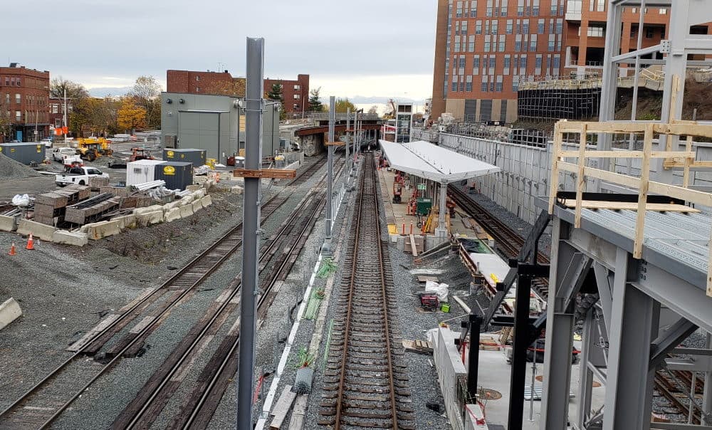 The Green Line Extension is now expected to come in under budget, MBTA officials said. (State House News Service)