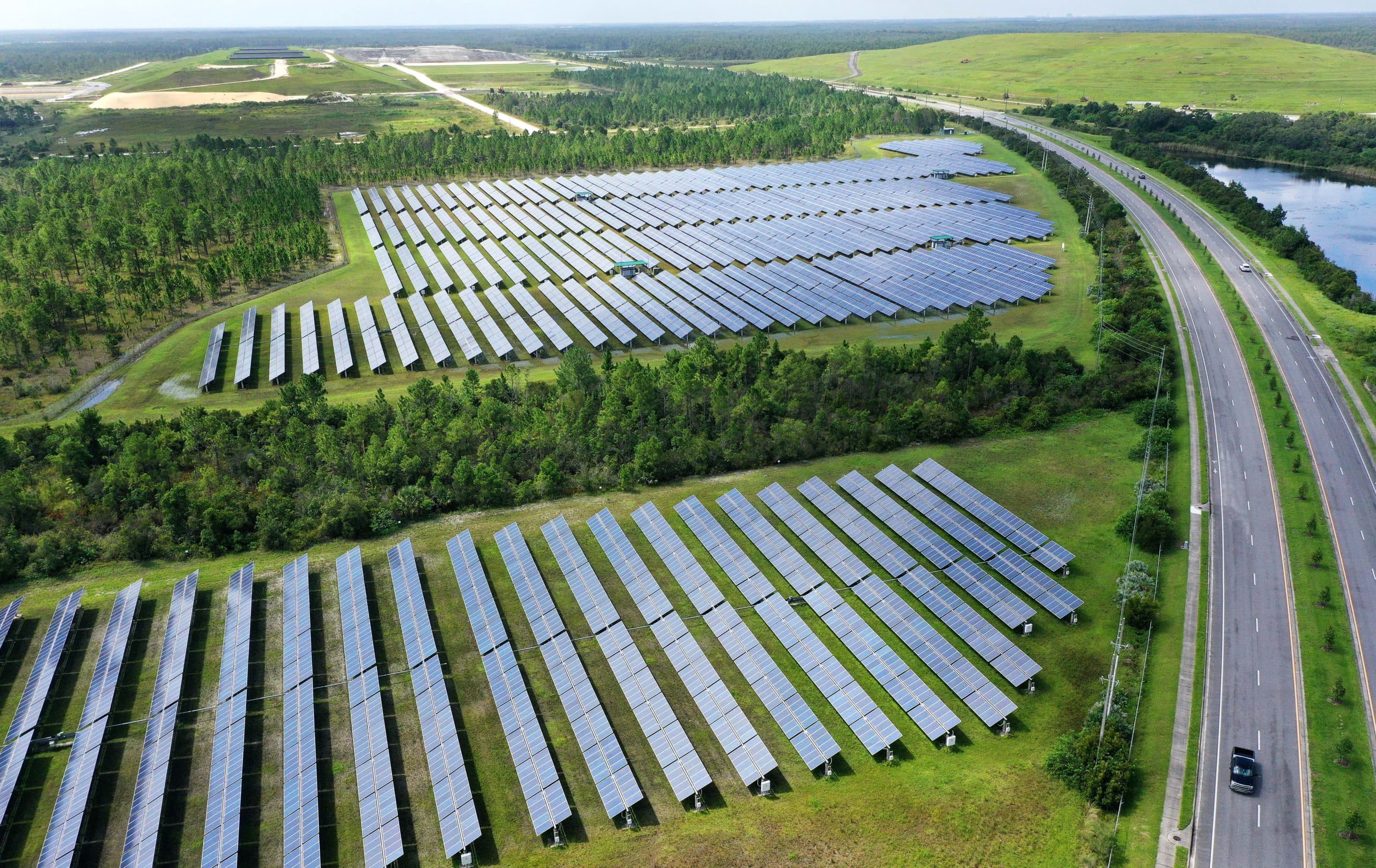 Increasing solar energy production in the United States from last years level of 4% is part of President Bidens effort to combat climate change. (Paul Hennessy/SOPA Images/LightRocket via Getty Images)