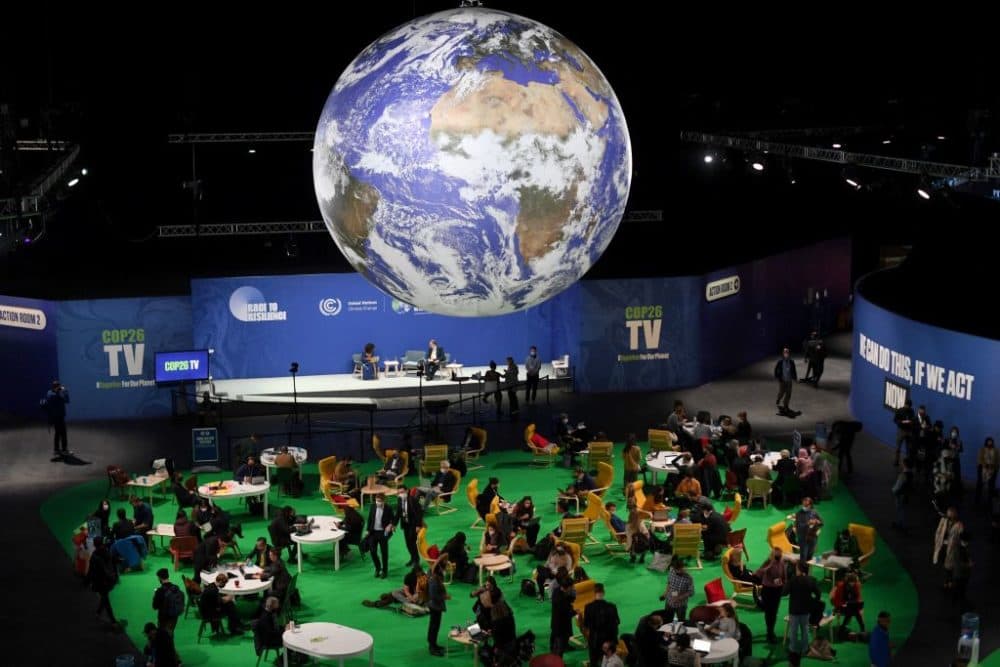 A general view of the Action Hub is pictured during the COP26 UN Climate Change Conference in Glasgow on Nov. 11, 2021. (Paul Ellis/AFP/Getty Images)