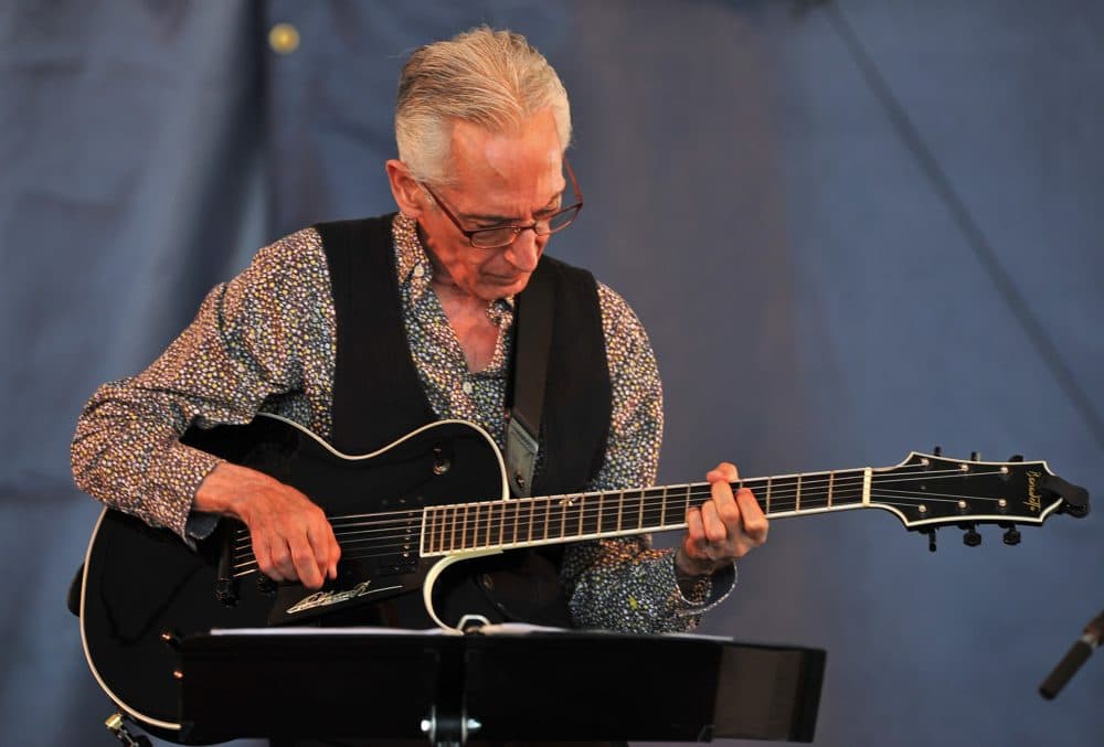Guitarist Pat Martino performs at the Newport Jazz Festival in Newport, Rhode Island, on Aug. 1, 2015. (Eva Hambach/AFP via Getty Images)