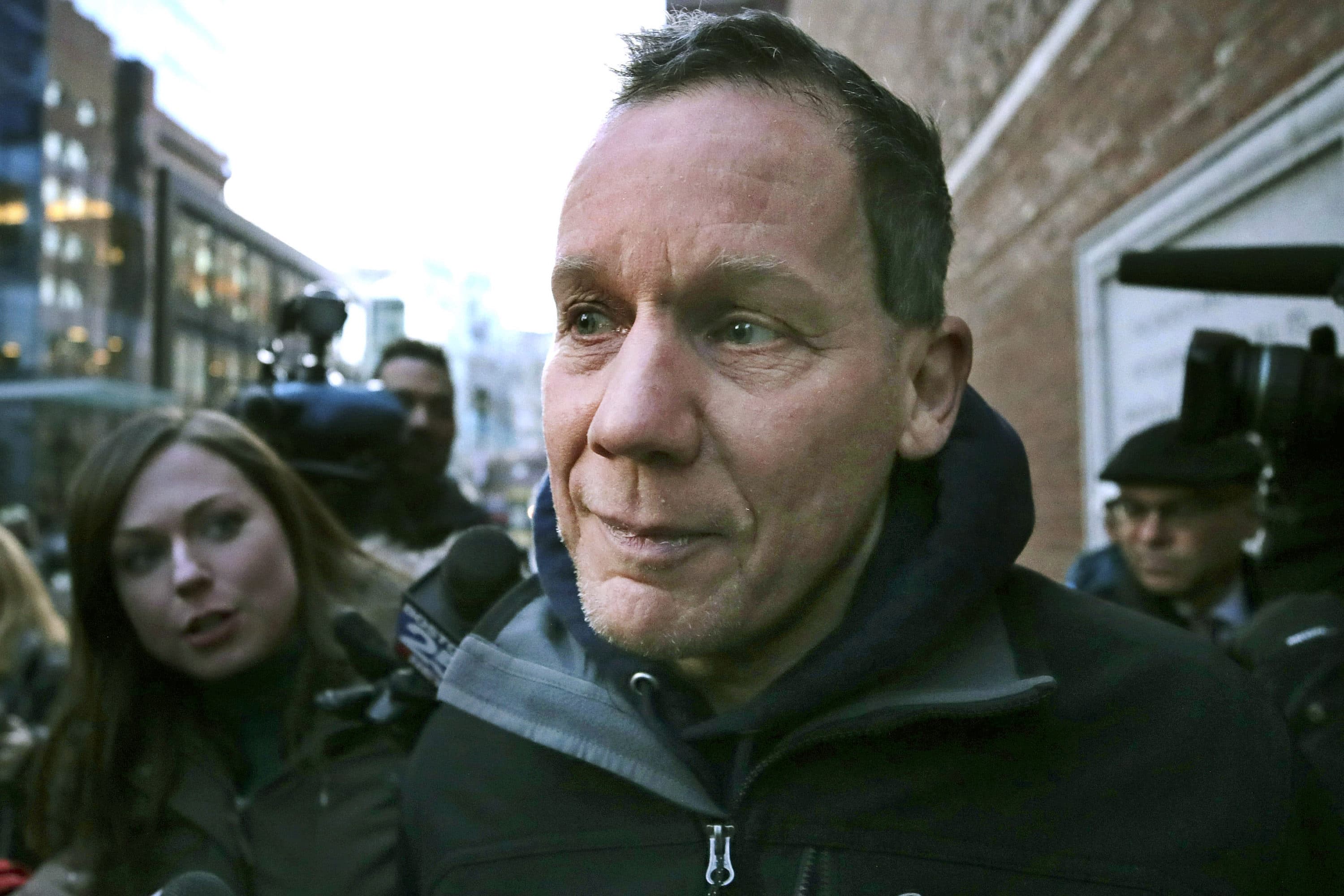 Harvard University professor Charles Lieber departs federal court in Boston on Jan. 30, 2020, following his arrest on allegations he hid his involvement in a program designed to recruit people with knowledge of foreign technology and intellectual property to China. (Charles Krupa/AP)