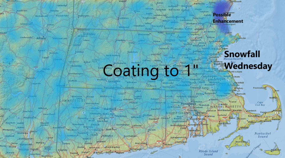 Today will bring 1st snow of the year for most of region WBUR News