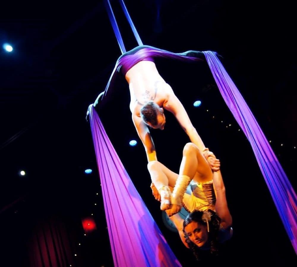 Boston Circus Guild members performing at OBERON. (Courtesy Gabriel Rizzo/Golden Lion Photography)