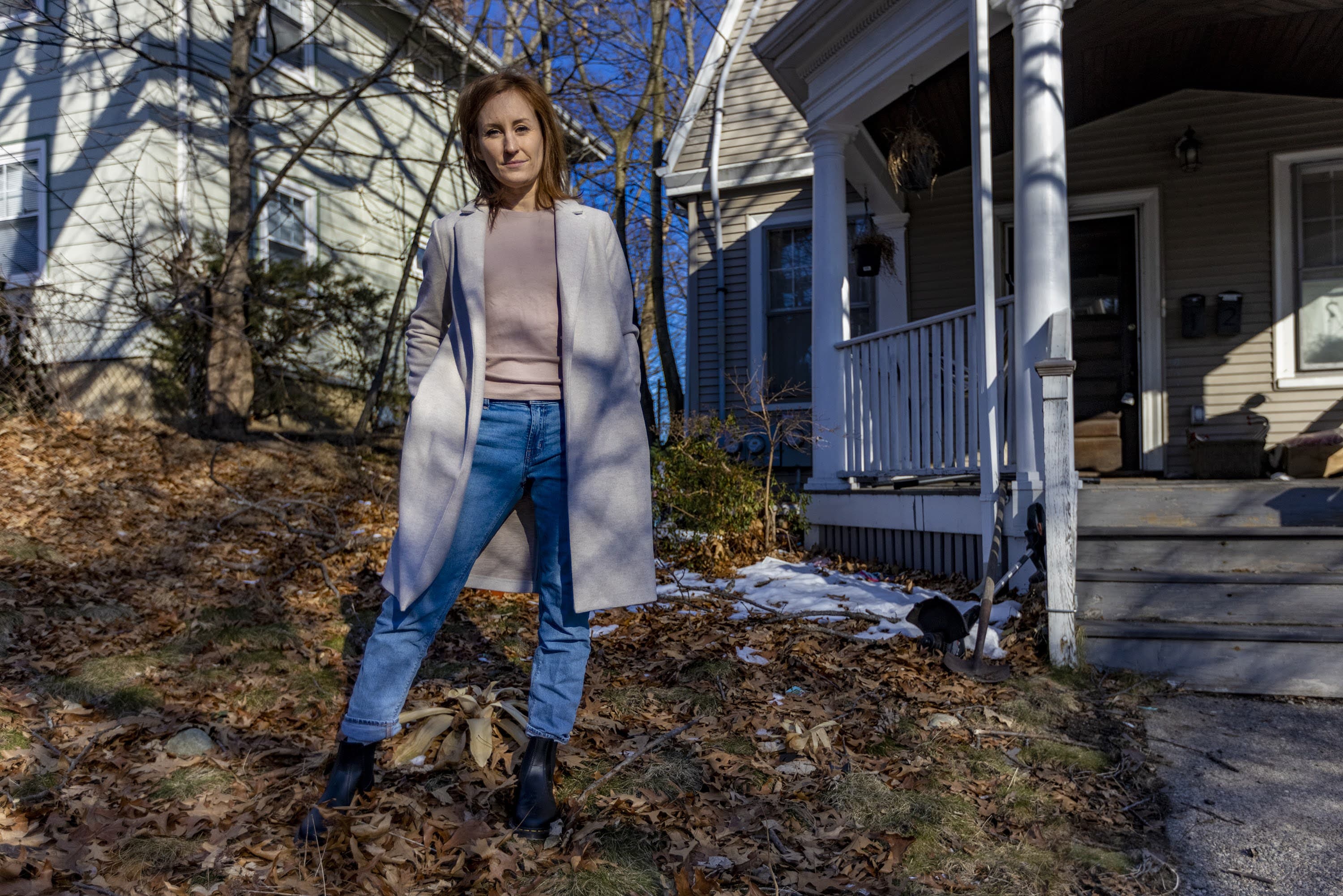 Brighton High School nurse Lauren O'Malley-Singh. (Jesse Costa/WBUR)