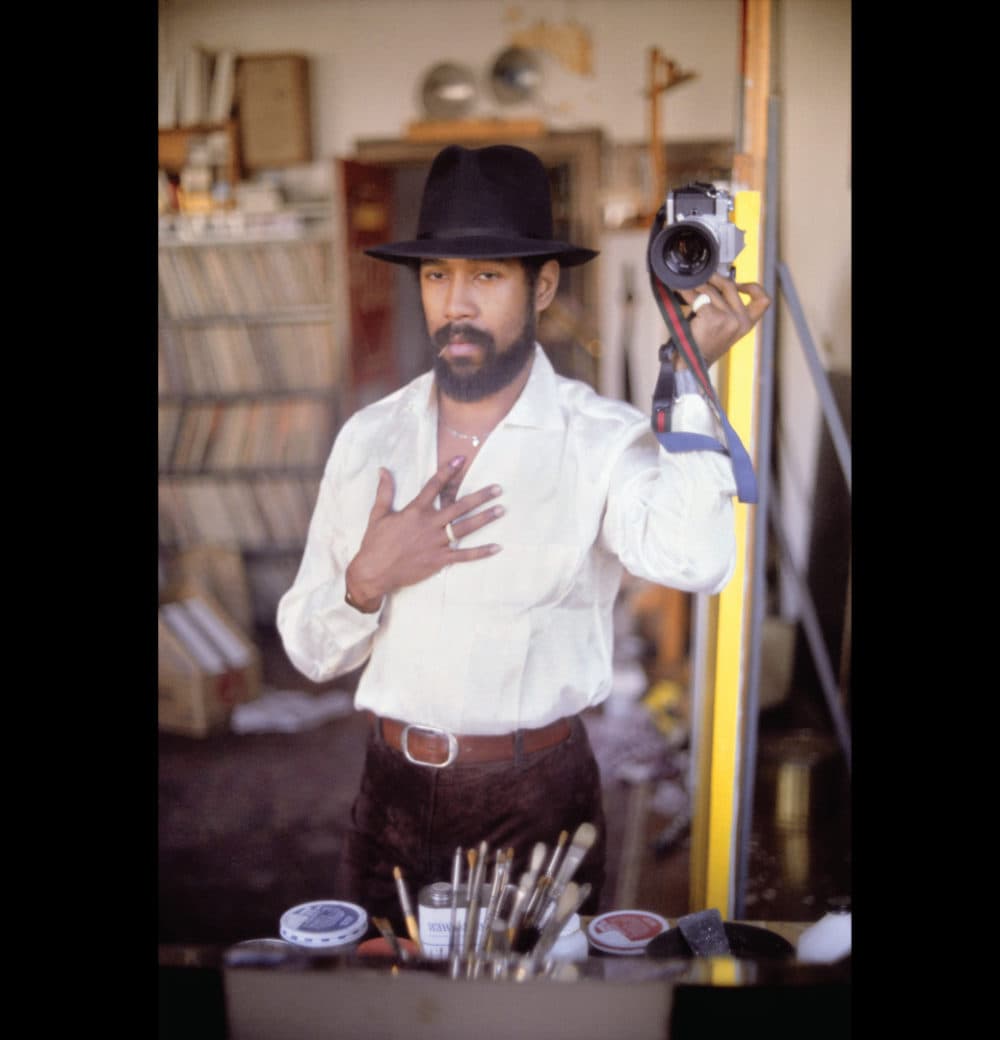 Barkley L. Hendricks, &quot;Self-Portrait with a Black Hat,&quot; 1989-2013. (Courtesy the artist's estate and Jack Shainman Gallery, New York)