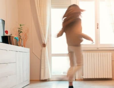 I'm dancing with my mother on Zoom