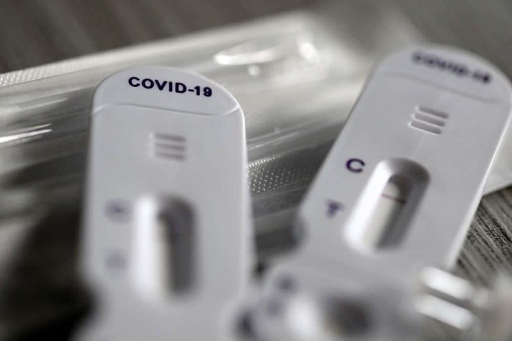 COVID-19 rapid antigen self-tests. (Damien Meyer/AFP/Getty Images)