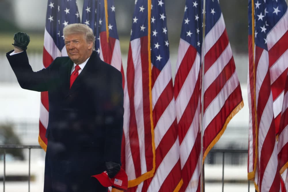 President Donald Trump arrives at the &quot;Stop The Steal&quot; Rally on January 6, 2021 in Washington, DC. (Tasos Katopodis/Getty Images)