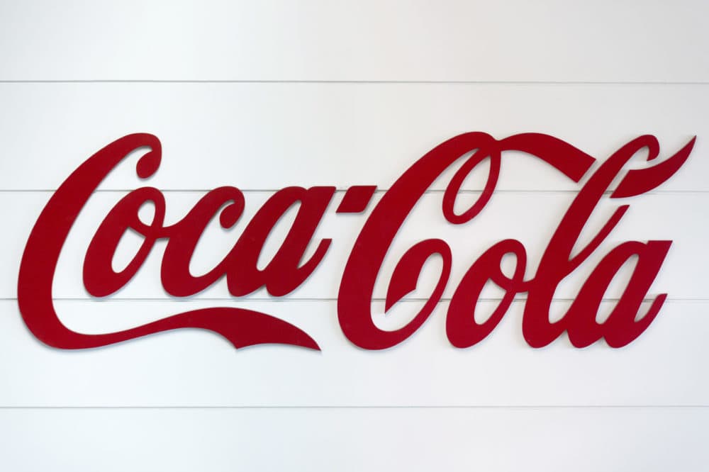 The Coca-Cola logo. (Lionel Bonaventure/AFP via Getty Images)