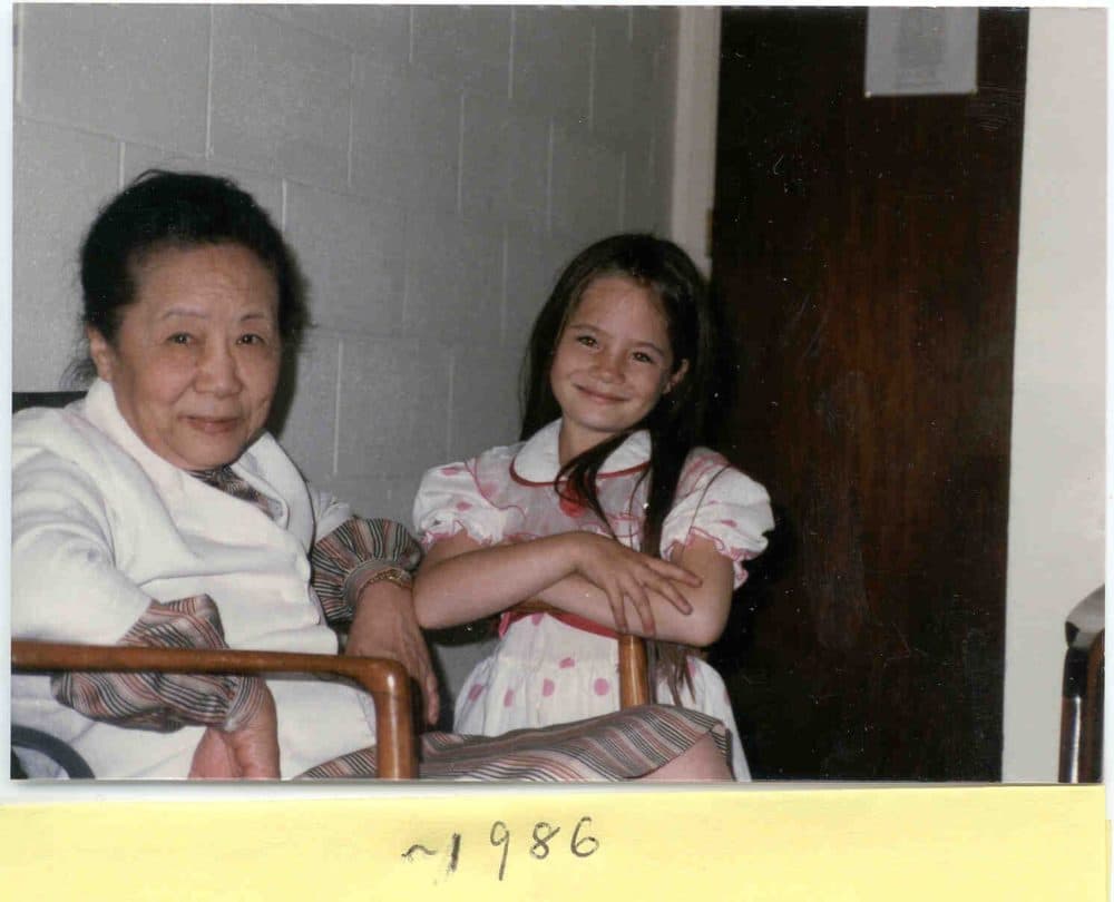 Dr. Chien-Shiung Wu and her granddaughter Jada Yuan. (Courtesy of Jada Yuan)