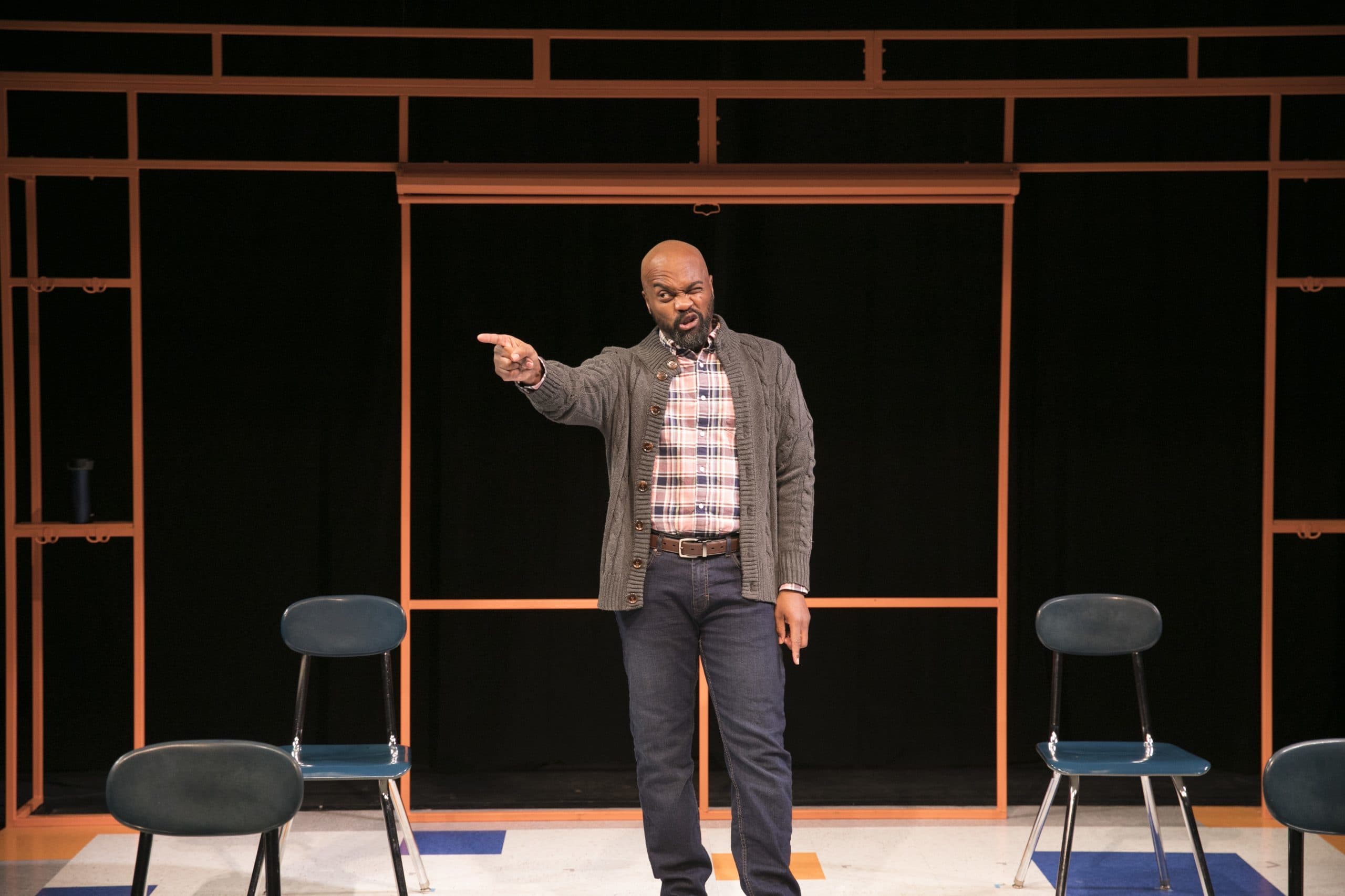 Maurice Emmanuel Parent in "Mr. Parent" at the Lyric Stage Company of Boston. (Courtesy Mark S. Howard)