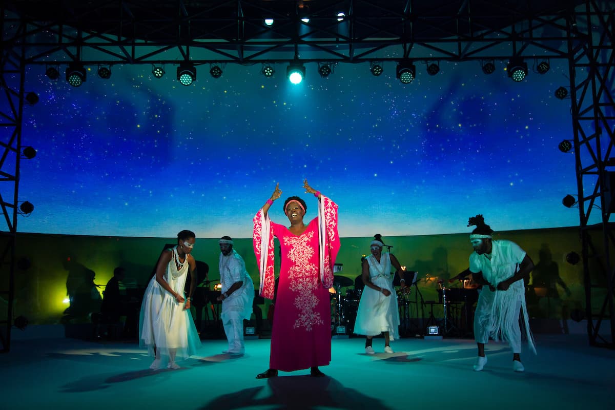 Somi Kakoma in &quot;Dreaming Zenzile&quot; at the Repertory Theatre of St. Louis in 2021. (Courtesy T Charles Erickson)