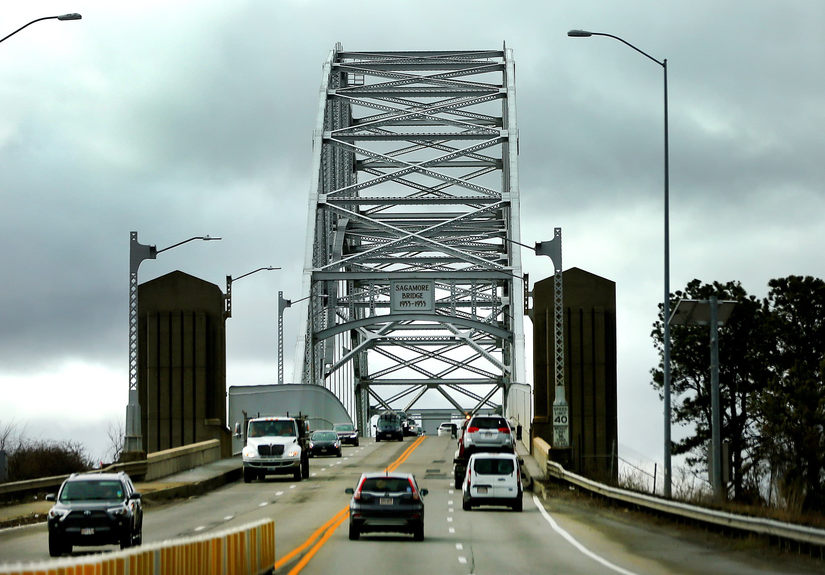 The Sagamore Bridge in Bourne on Cape Cod. (John Tlumacki/The Boston Globe via Getty Images)