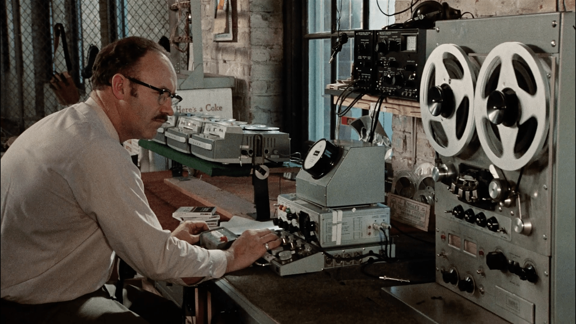Gene Hackman in Francis Ford Coppola's 1974 film "The Conversation." (Courtesy Rialto Pictures)