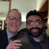 Dr. Paul Farmer with Abraar Karan. (Courtesy Abraar Karan)