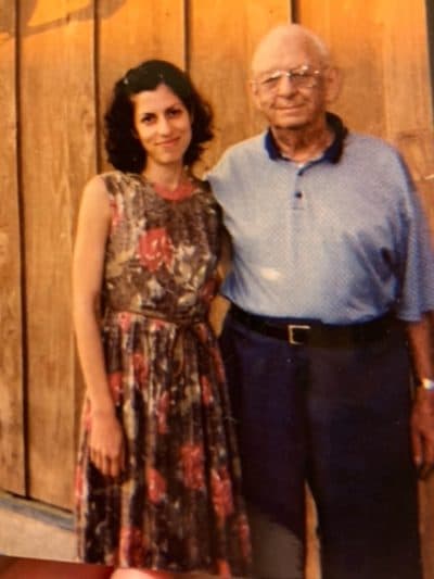 The author and her grandfather, "Grumpa." (Courtesy Alysia Abbott)