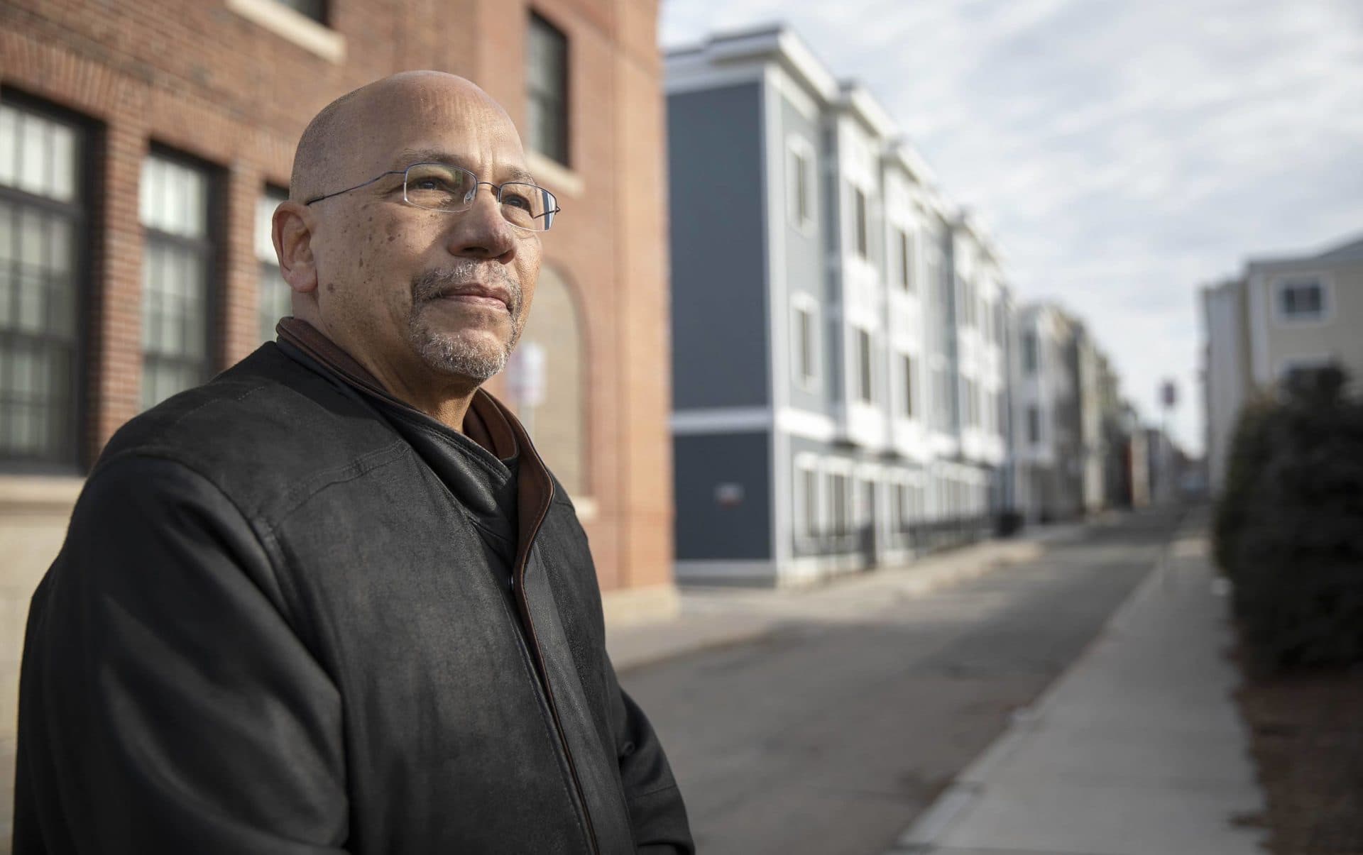 James Jennings, professor emeritus of urban and environmental policy and planning at Tufts University, on Athens Street in South Boston. (Robin Lubbock/WBUR)