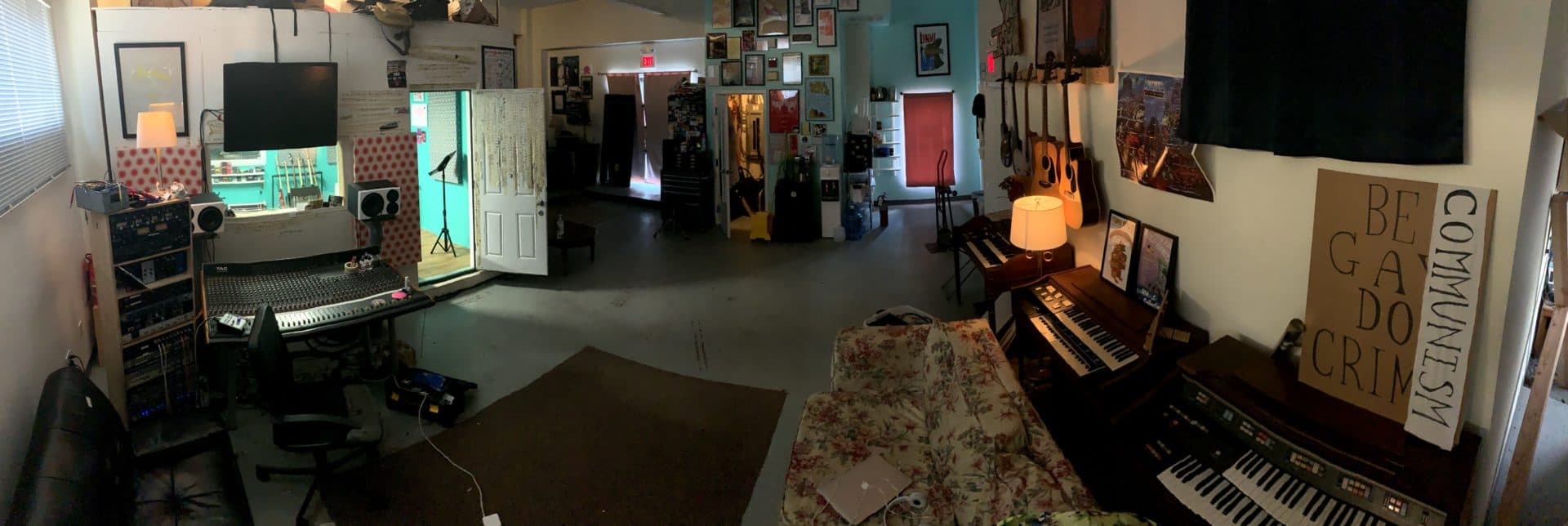 Inside Pink Noise Studios. (Courtesy Dan Thorn)