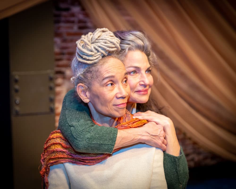 Dayenne CB Walters and Gloria Crist in Sleeping Weazel's &quot;Everyday Life and Other Odds and Ends&quot; at the Paramount Center. (Courtesy David Marshall)