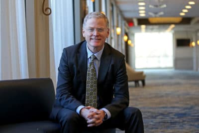 Chris Doughty, GOP candidate for governor, photographed in January. (Stuart Cahill/Boston Herald via Getty Images)