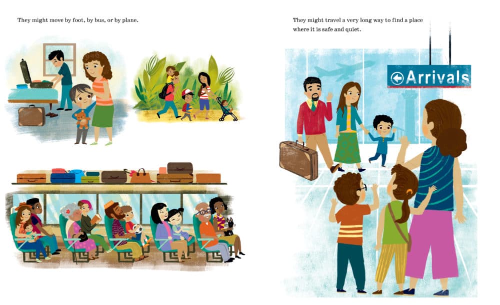 A page from Miry Whitehill's &quot;Our World Is A Family: A Book About Being A Good Neighbor.&quot; (Illustrations by Nomar Perez)