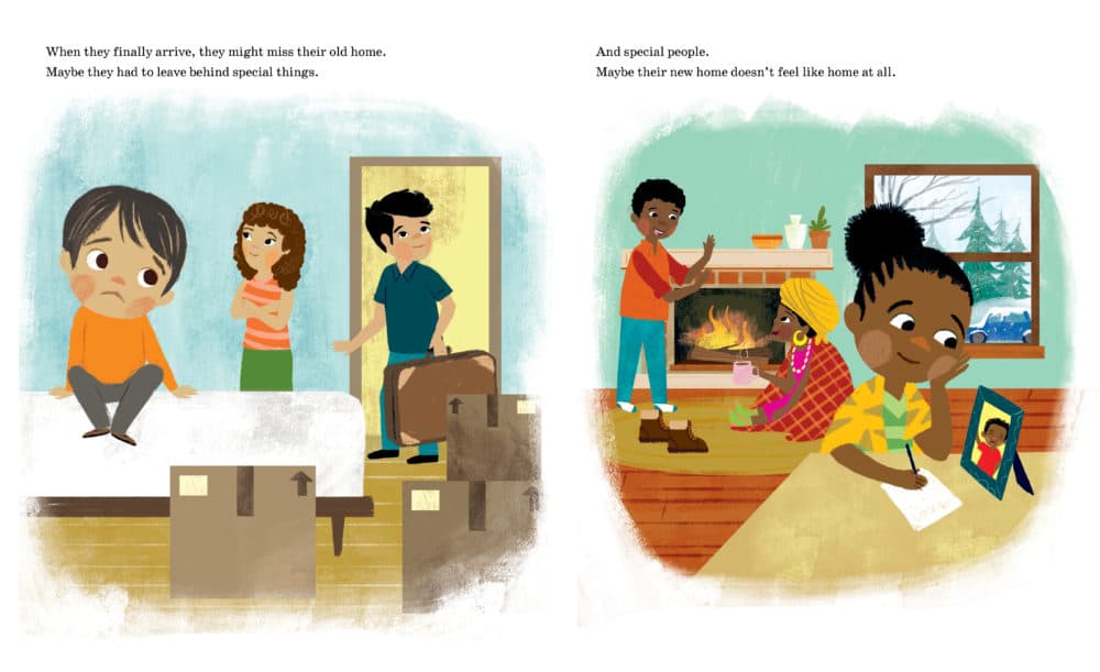 A page from Miry Whitehill's &quot;Our World Is A Family: A Book About Being A Good Neighbor.&quot; (Illustrations by Nomar Perez)