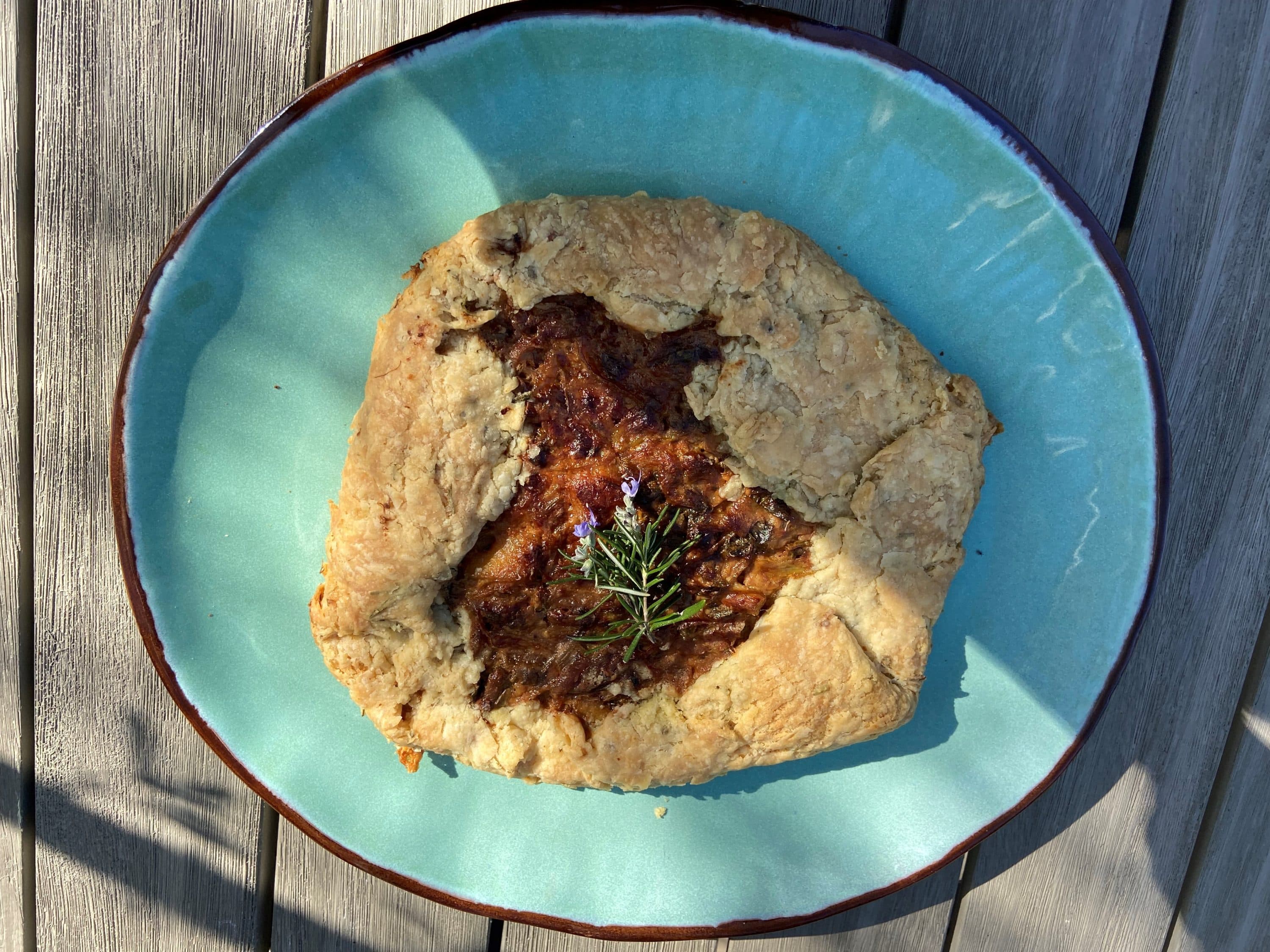 Three onion galette. (Kathy Gunst)