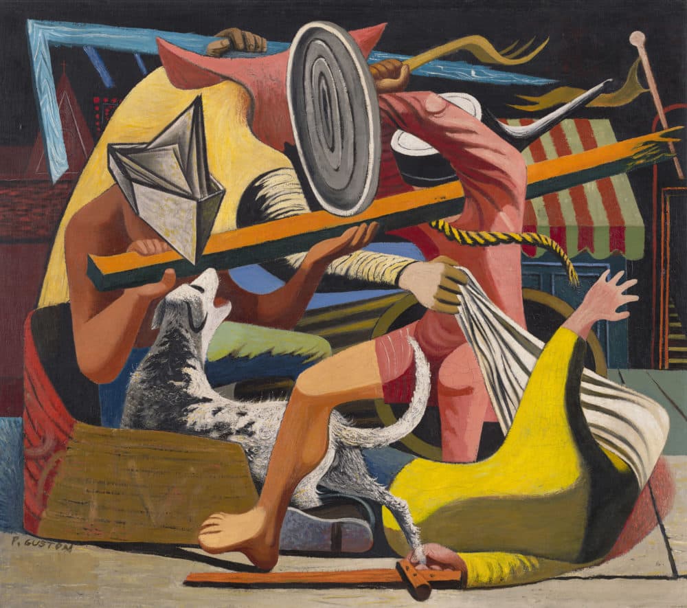 Philip Guston, &quot;Gladiators,&quot; 1940. (Courtesy Museum of Fine Arts, Boston)