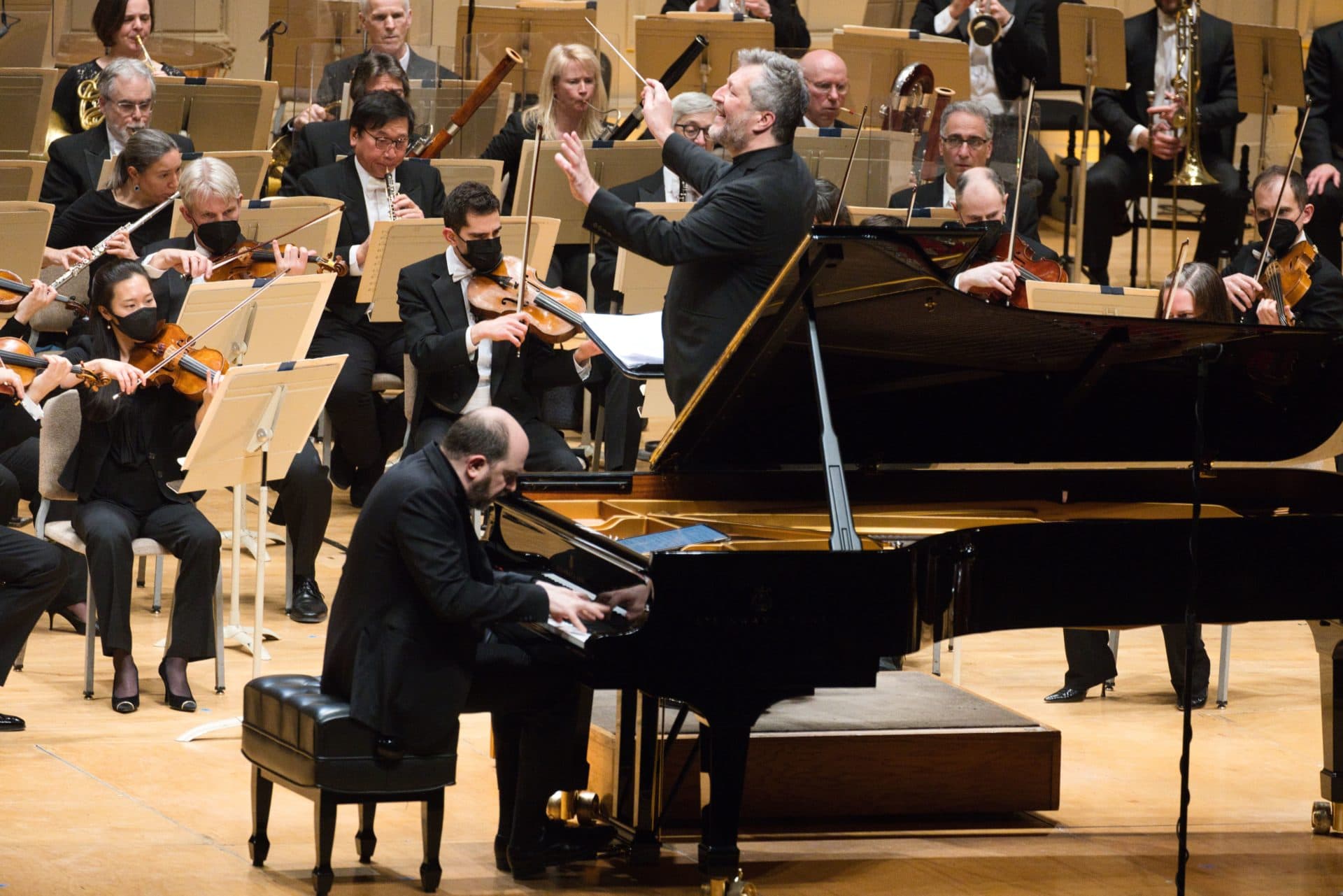 Pianist Kirill Gerstein and Thomas Adès perform Adès' Concerto for Piano and Orchestra. (Courtesy Hilary Scott)