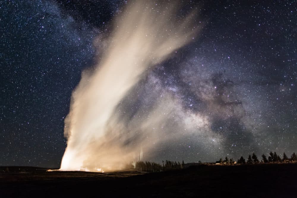 Old Faithful erupts at Yellowstone National Park. (National Park Service)