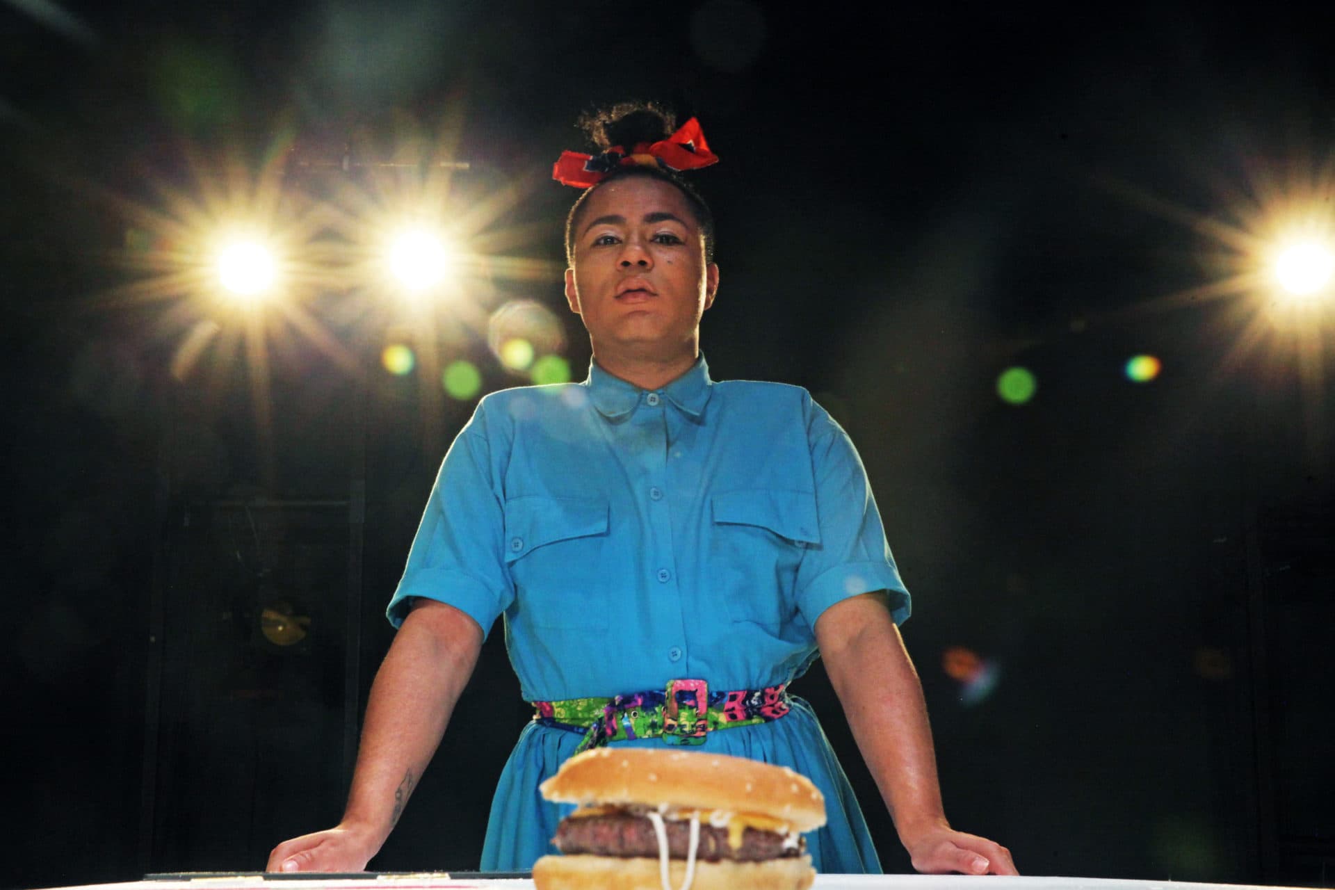 Travis Alabanza in the one-person show, 