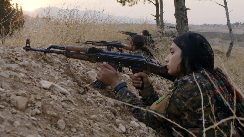 Fighters of the Syrian Democratic Forces in Syrian Kurdistan. (Courtesy of Cohen Media Group)