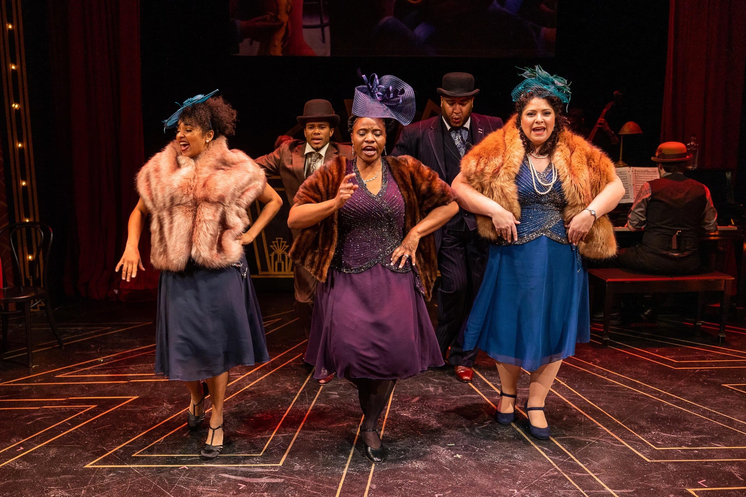 From left: Christina Jones, Jackson Jirard, Lovely Hoffman, Anthony Pires Jr. and Sheree Marcelle in "Ain't Misbehavin' - The Fats Waller Musical." (Courtesy Nile Scott Studios) 
