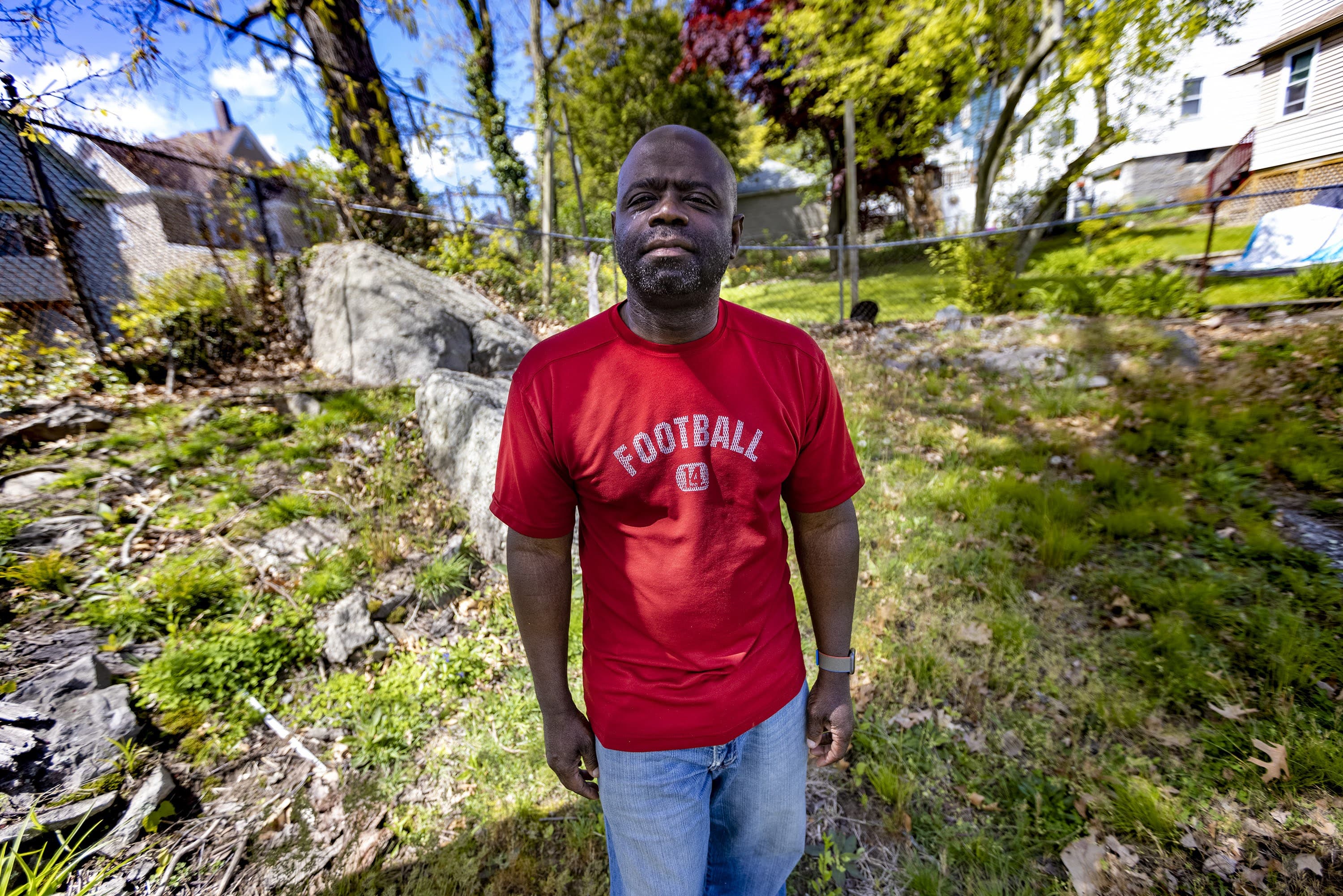 Rigaubert Aime had to wait 10 years before he got a final ruling in his discrimination case. (Jesse Costa/WBUR)
