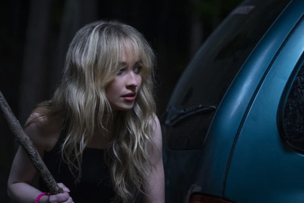 Sabrina Carpenter in &quot;Emergency.&quot; (Courtesy Amazon Studios)