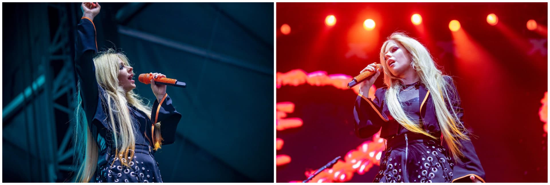 Avril Lavigne performs at the 2022 Boston Calling Music Festival. (Jesse Costa/WBUR)