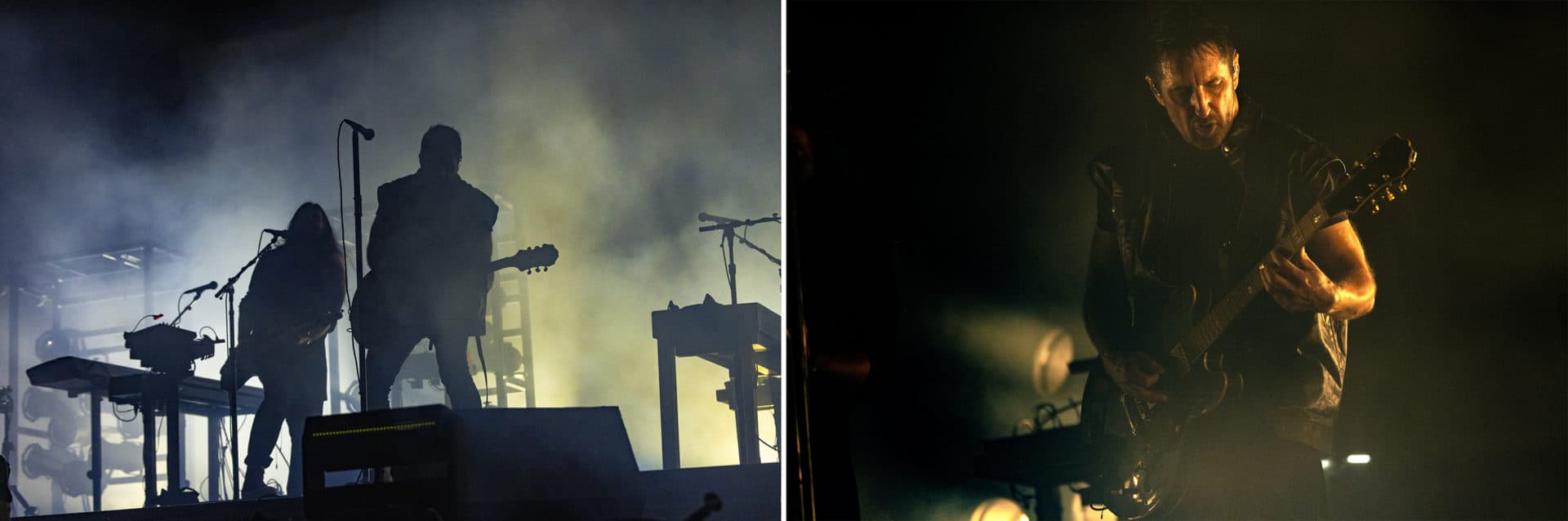 Nine Inch Nails perform at the Boston Calling Music Festival. (Jesse Costa/WBUR)