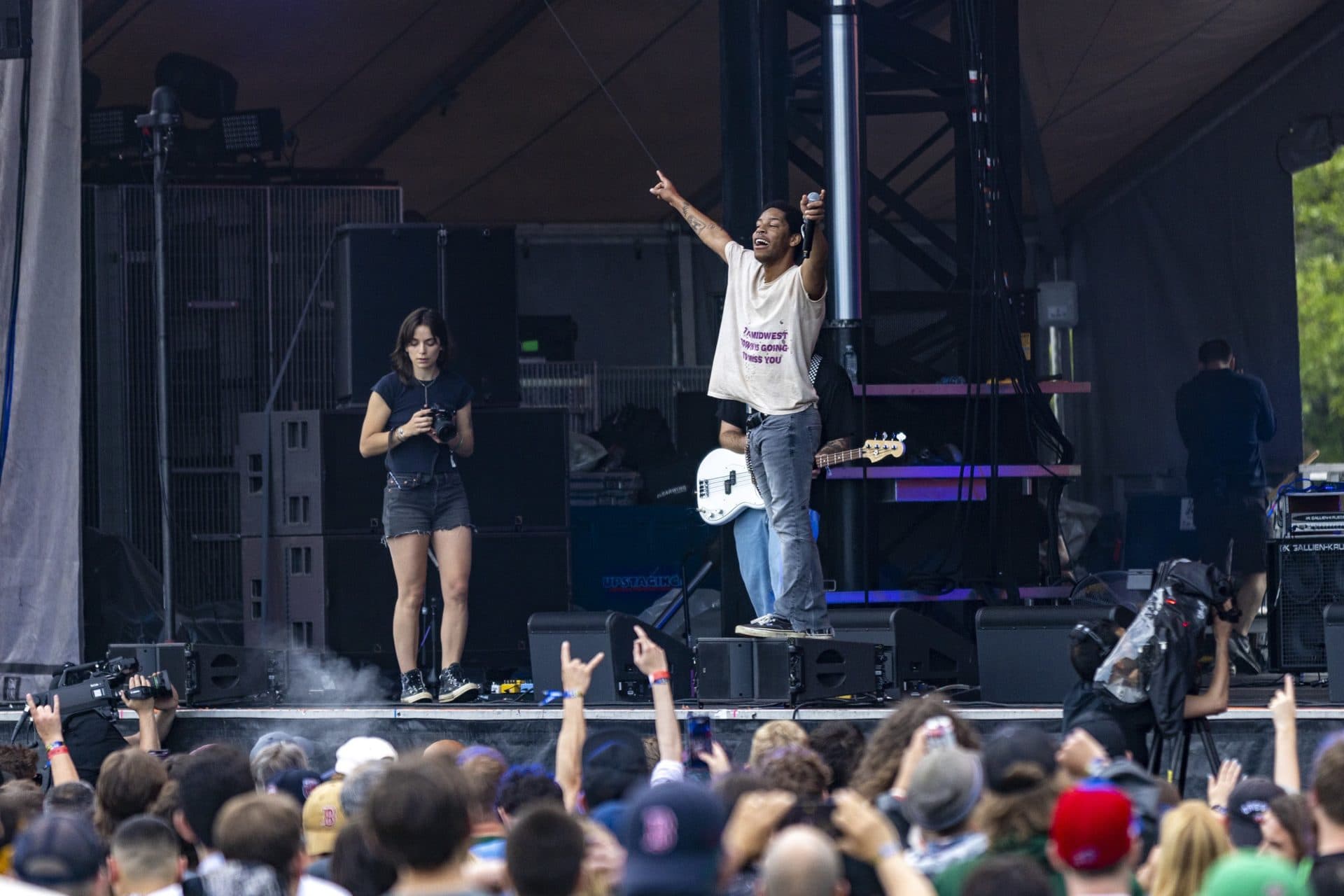 KennyHoopla performs at the Boston Calling Music Festival. (Jesse Costa/WBUR)