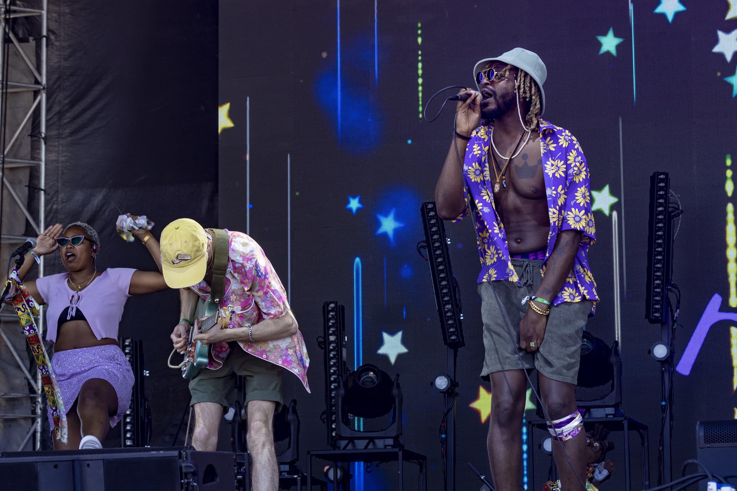 Boston native Cliff Notez performs Sunday at Boston Calling. (Jesse Costa/WBUR)