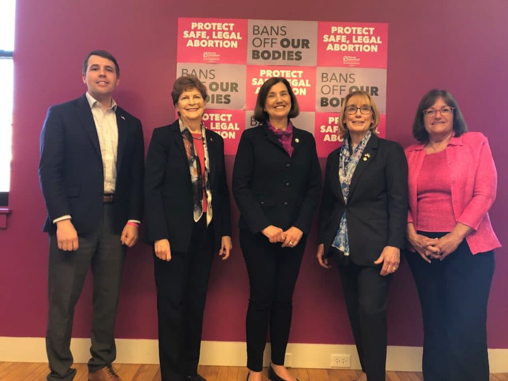 New Hampshire's top Democrats say abortion rights are in danger. They include Congressman Chris Pappas, Senator Jeanne Shaheen, Executive Council member Cinde Warmington, Senator Maggie Hassan and Congresswoman Annie Kuster