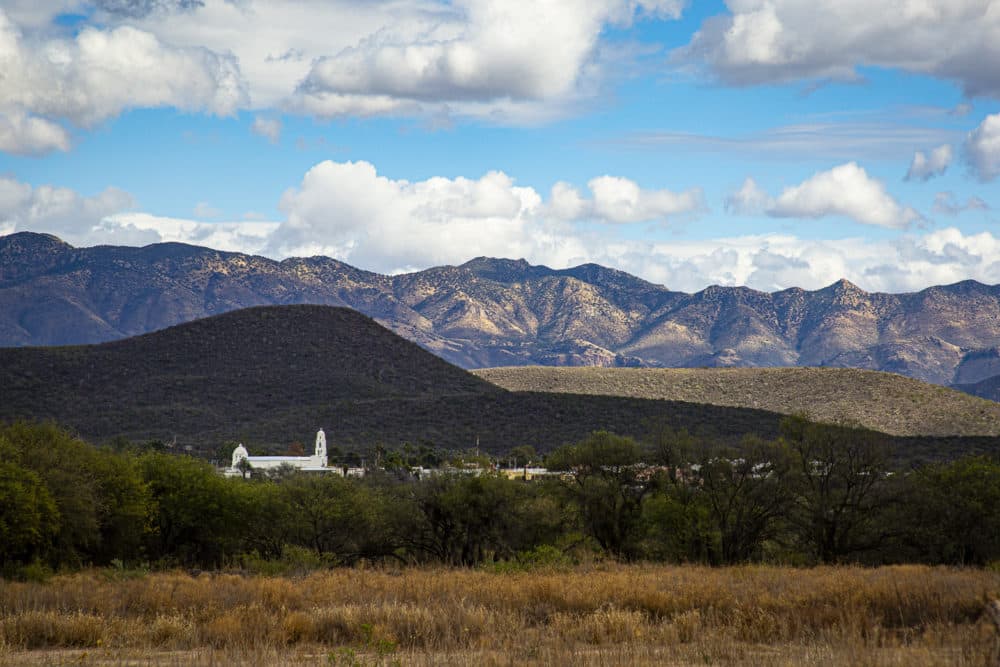  The view of nearby Banámichi from Los Paredones. (Murphy Woodhouse/KJZZ)